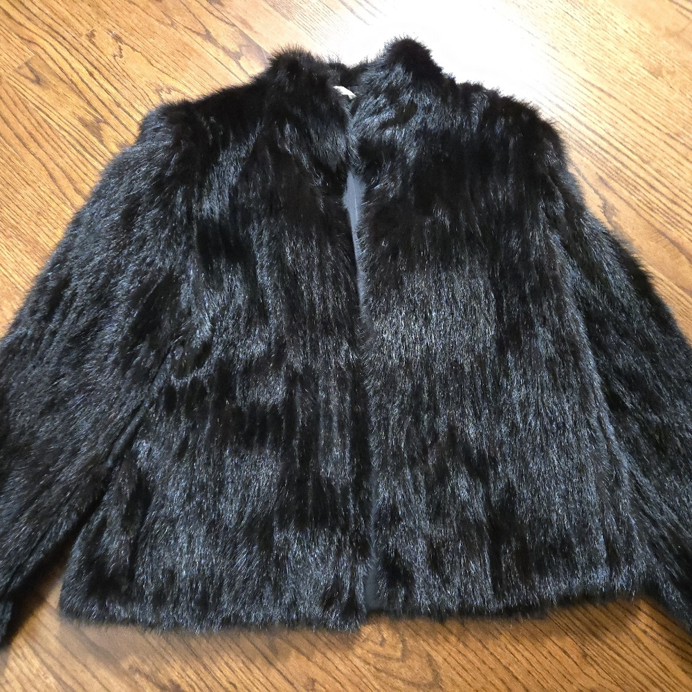 Saga Furs Luxurious Black MINK Jacket LARGE
